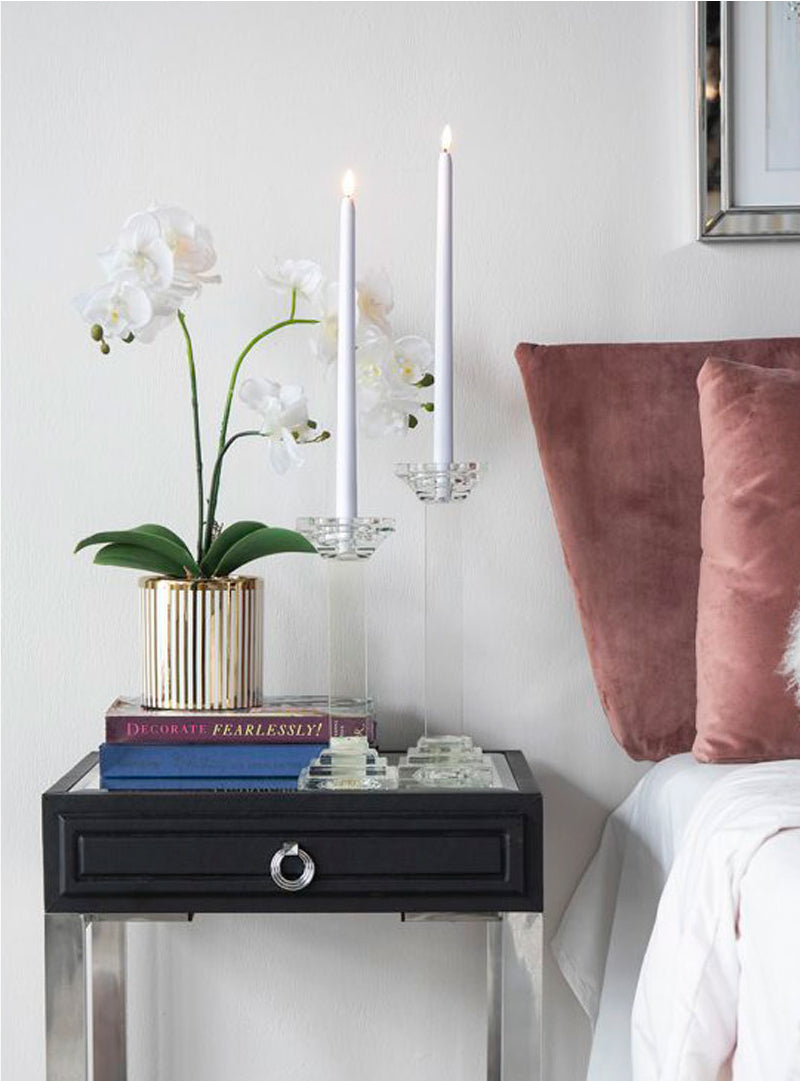 Set de 2 velas blancas