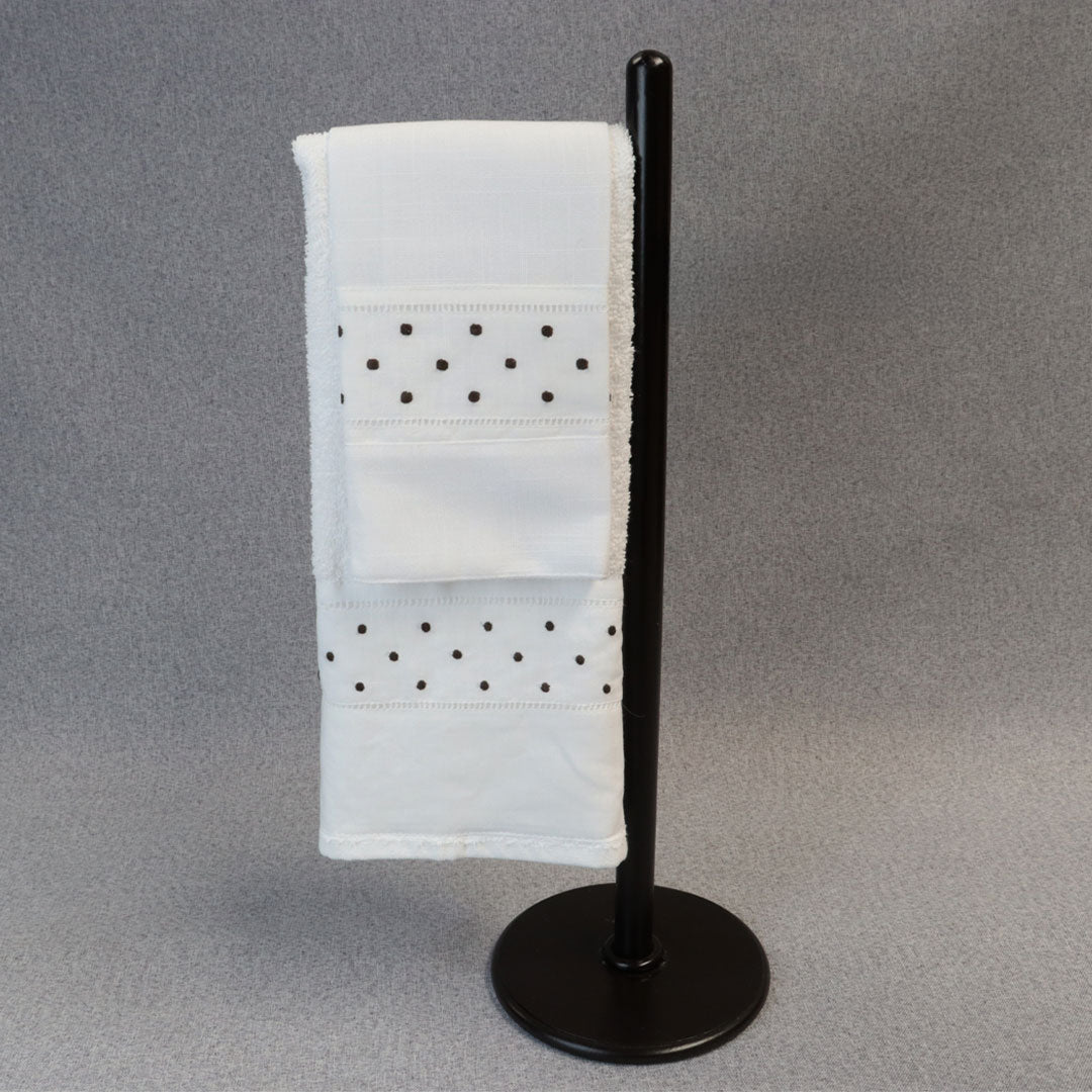 Toalla Decorativa Puntitos Negros