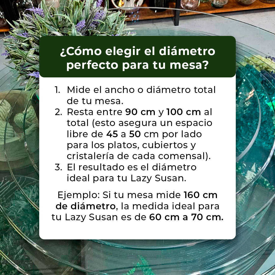 Lazy Susan Vidrio